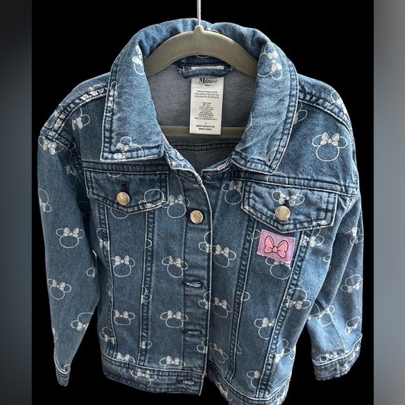Disney Other - Disney Minnie Mouse Girls' Denim Jacket - Blue